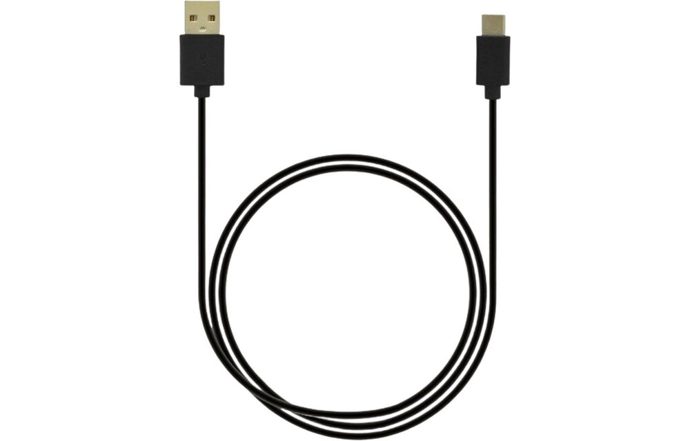Grab 'n Go USB-A naar USB-C Kabel 1 Meter Zwart