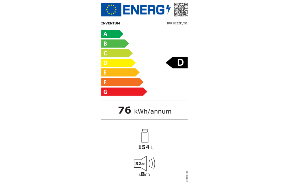 Inventum IKK1022D - Inbouw koelkast