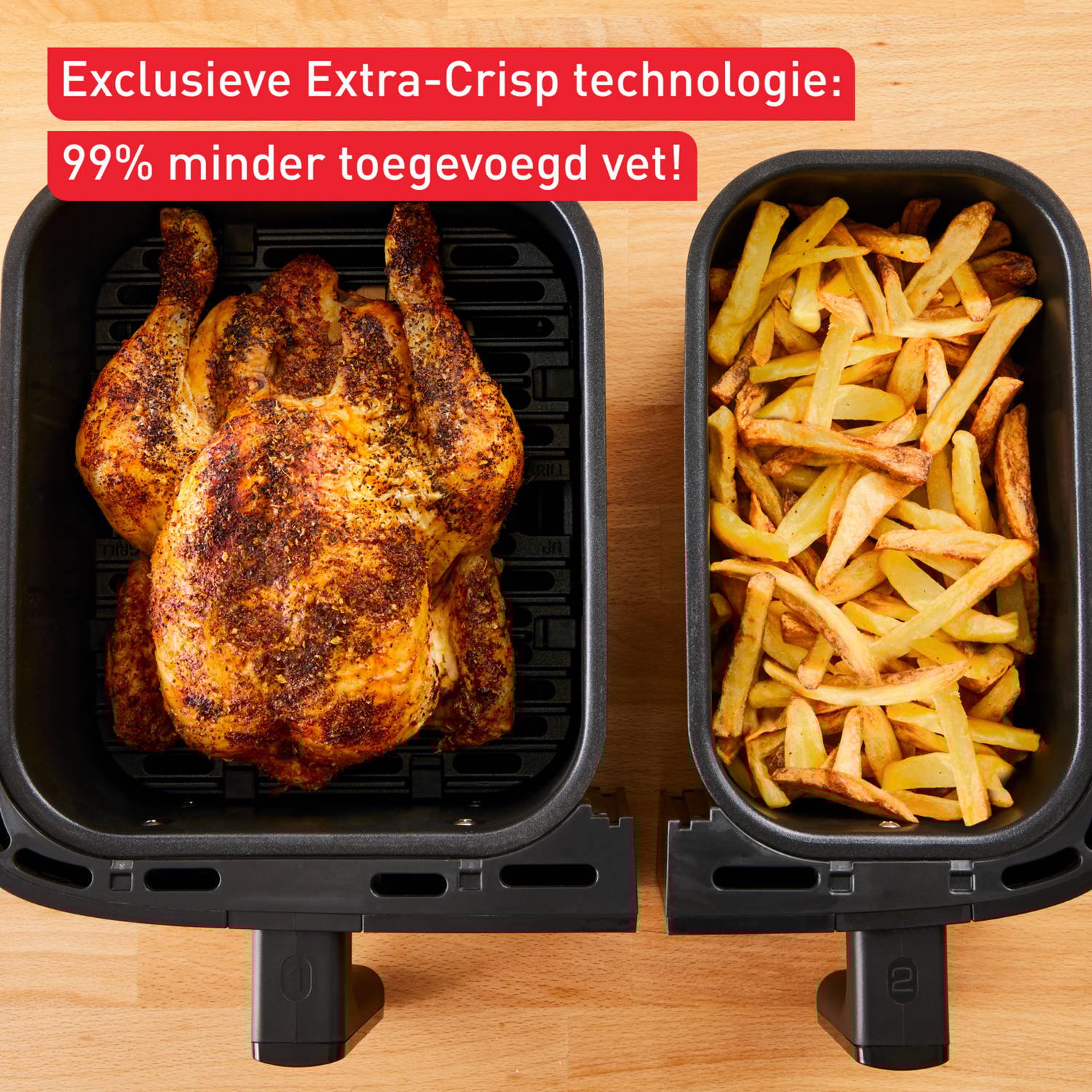 Tefal Easy Fry & Grill Dual EY905D 8.3L XXL - Hetelucht friteuse