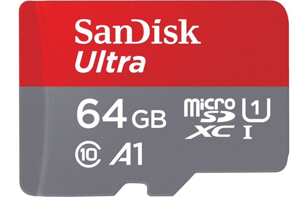 SanDisk Ultra microSDXC 64GB + SD-adapter - Geheugenkaart
