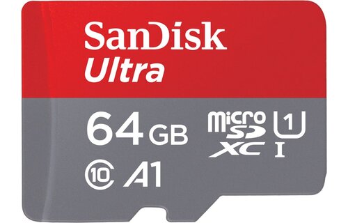 SanDisk Ultra microSDXC 64GB + SD-adapter - Geheugenkaart