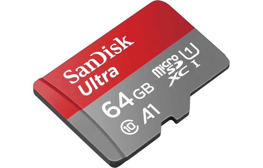SanDisk Ultra microSDXC 64GB + SD-adapter - Geheugenkaart