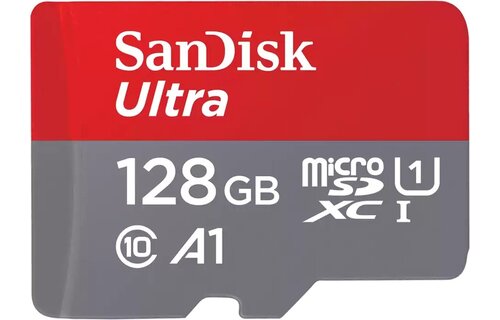 SanDisk Ultra microSDXC 128GB + SD-adapter - Geheugenkaart