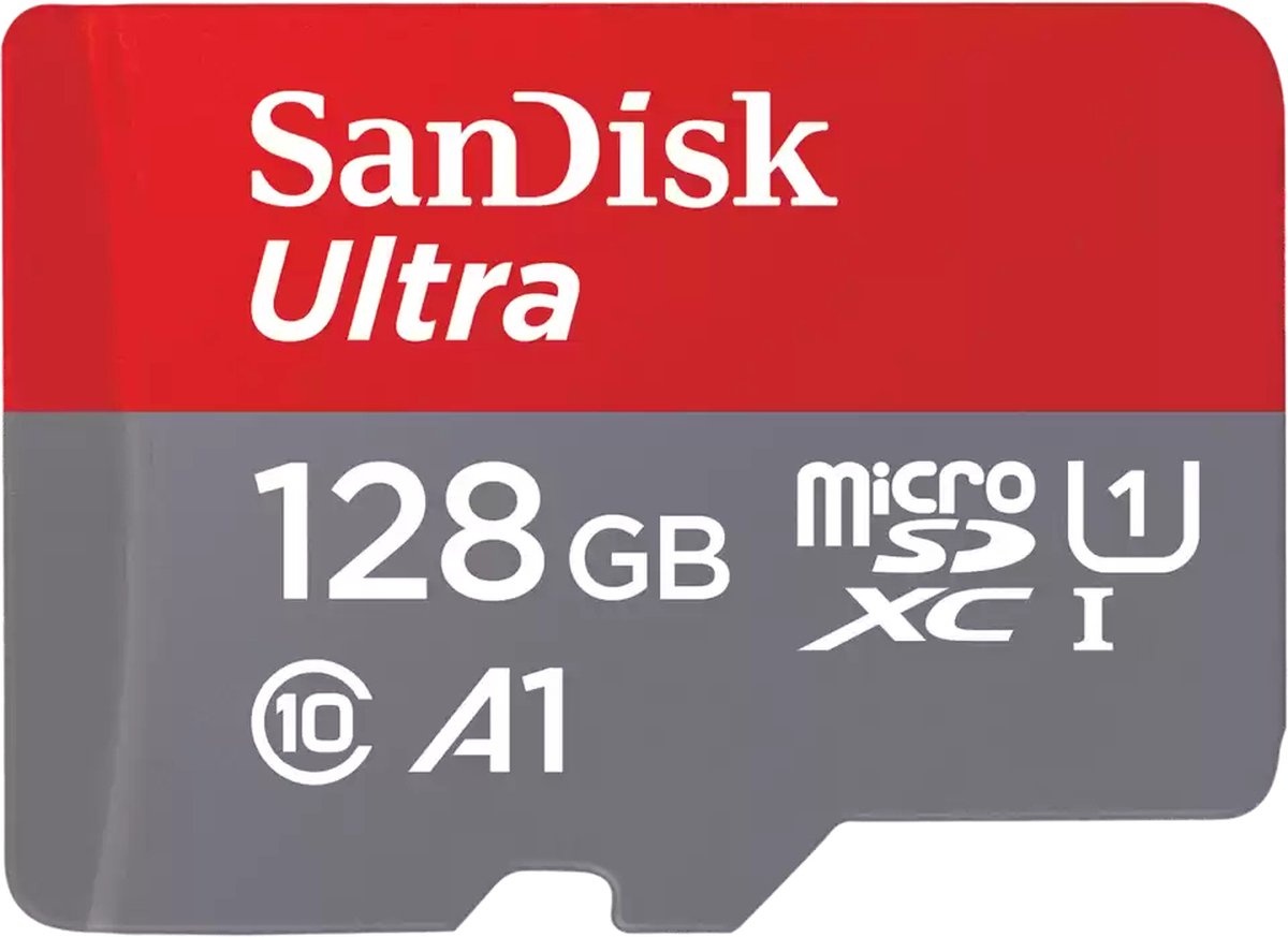 SanDisk Ultra microSDXC 128GB + SD-adapter - Geheugenkaart