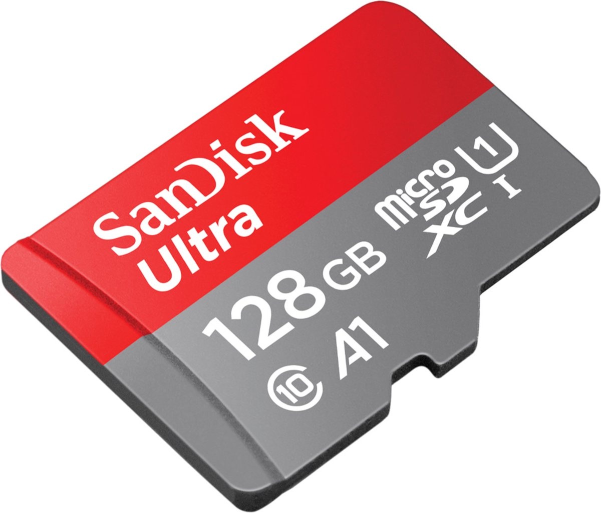 SanDisk Ultra microSDXC 128GB + SD-adapter - Geheugenkaart