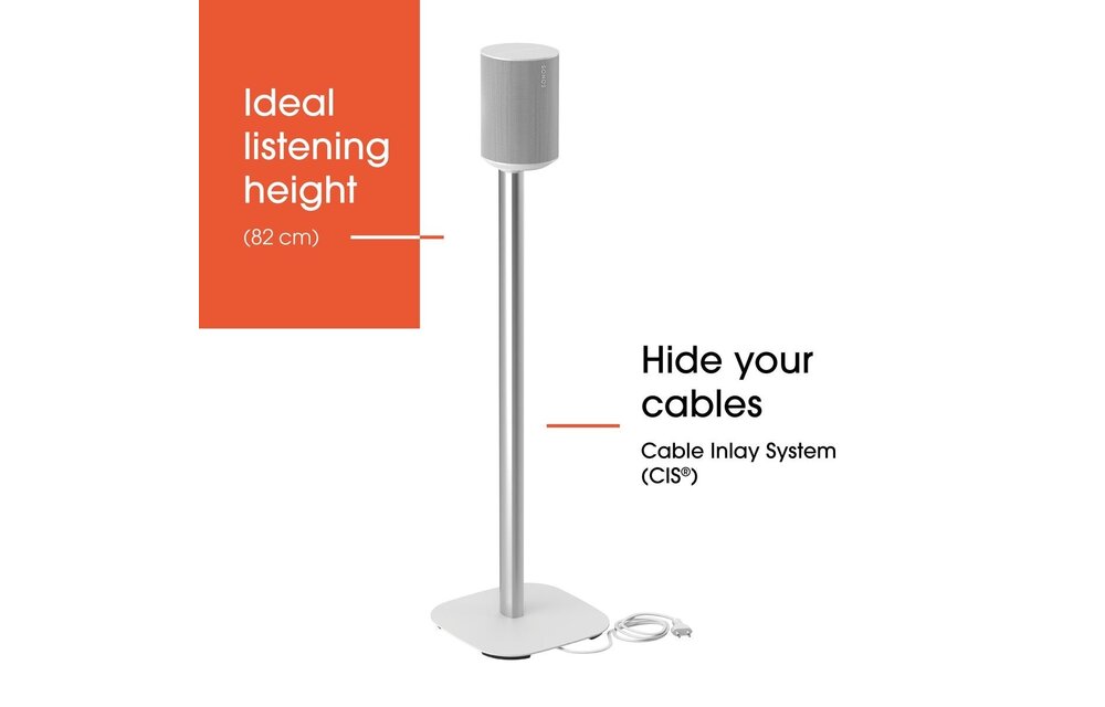 Vogel's SFS 4113 voor Sonos Era 100 Wit - Speakerstandaard