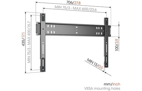 Vogel's TVM 5705 ELITE Fixed (40 - 110 inch) - TV muurbeugel
