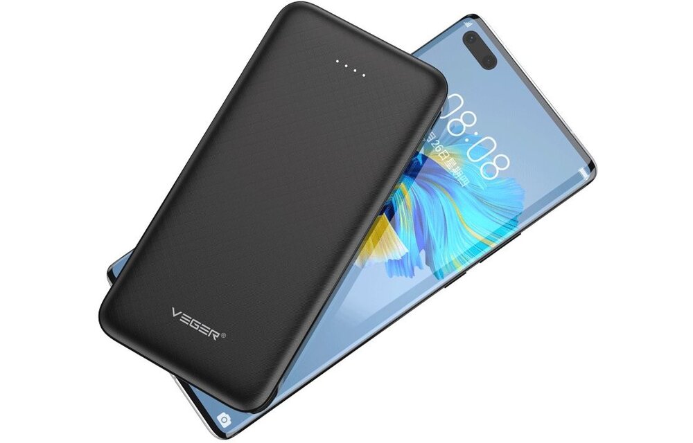 Veger A10 W1065 10.000 mAh Zwart - Powerbank