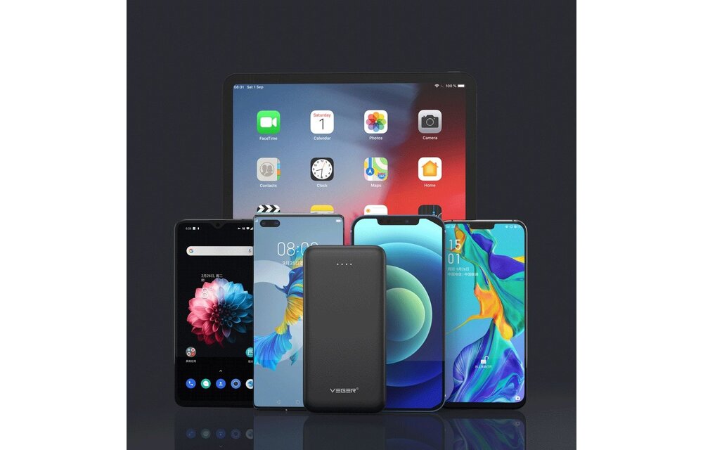 Veger A10 W1065 10.000 mAh Zwart - Powerbank