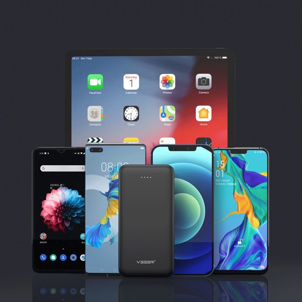 Veger A10 W1065 10.000 mAh Zwart - Powerbank