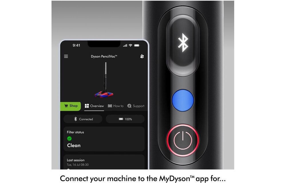 Dyson PencilVac Fluffycones - Steelstofzuiger