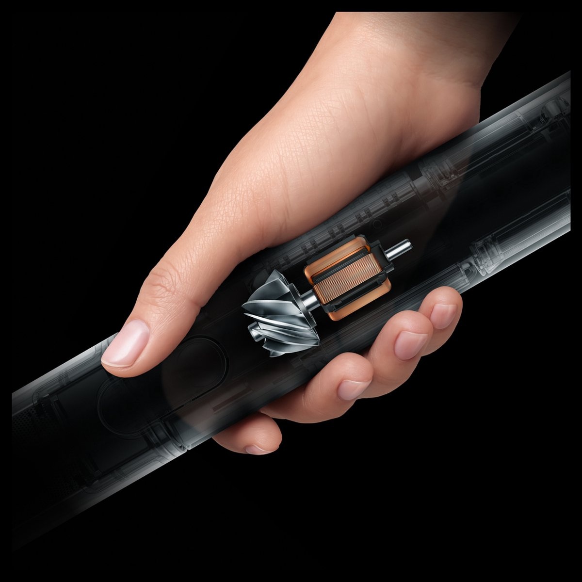 Dyson PencilVac Fluffycones - Steelstofzuiger