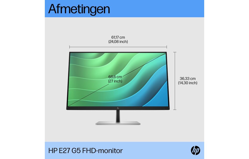 HP E27 G5 6N4E2AA - Monitor