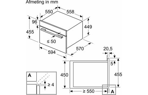 Bosch CMA585GB1 Serie 6 - Inbouw magnetron