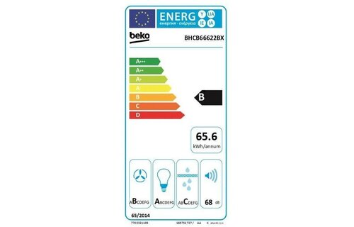 Beko BHCB66622BX - Wandschouw afzuigkap