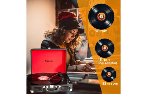 Denver VPL-120 Zwart - Platenspeler