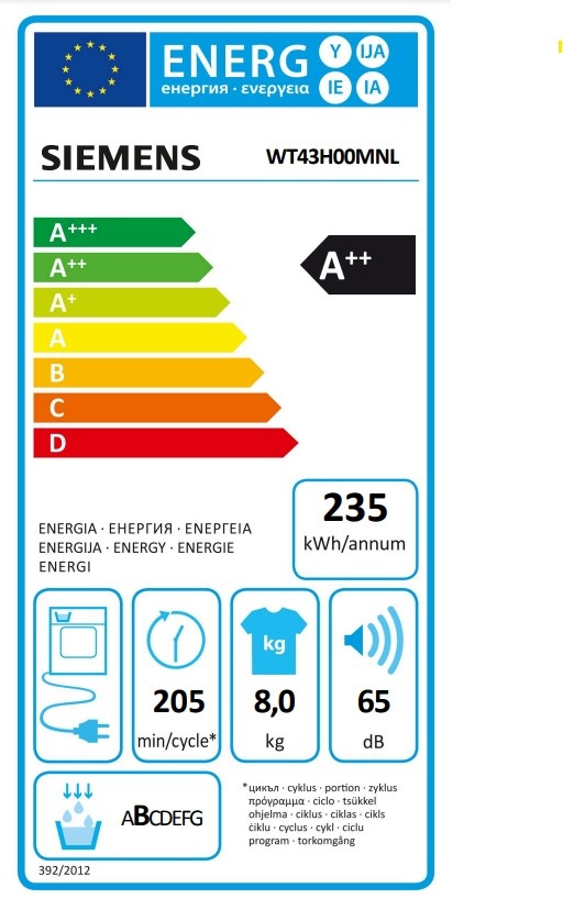 Siemens WT43H00MNL extraKlasse - Warmtepompdroger