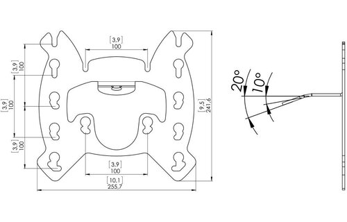Vogel's PFI 3035 Display interface voor Connect-it systeem