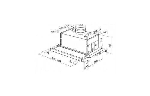 Smeg KSET66VNE2 - Vlakscherm afzuigkap