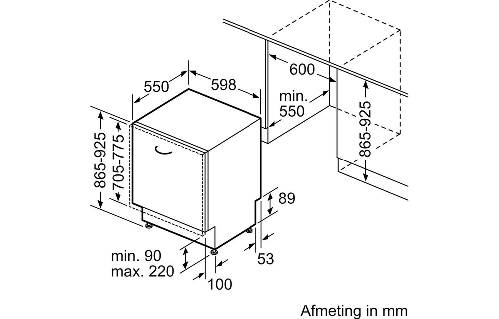 Bosch SBV6YCX00E - Inbouw vaatwasser