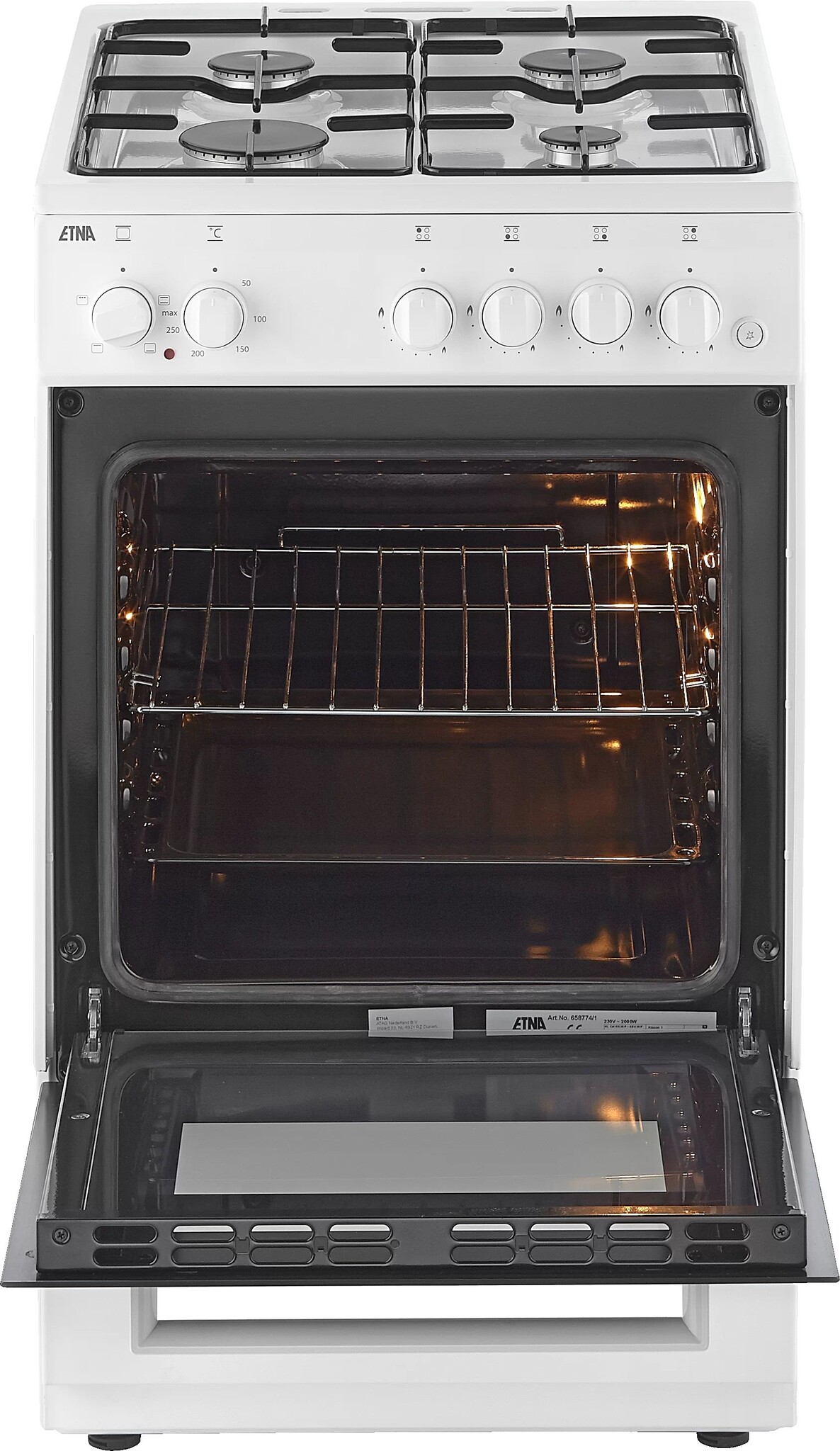 ETNA FGV150WIT - Gasfornuis