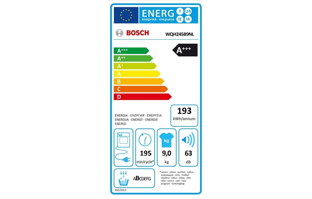 Bosch WQH245B9NL EXCLUSIV - Warmtepompdroger
