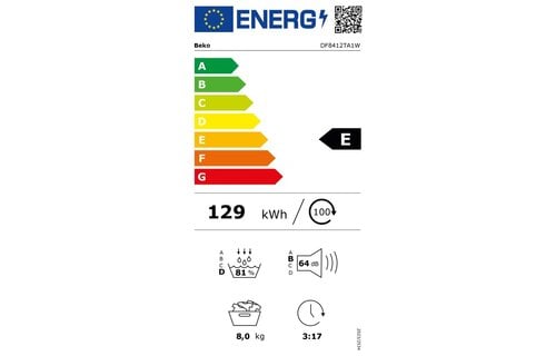 Beko DF8412TA1W - Warmtepompdroger