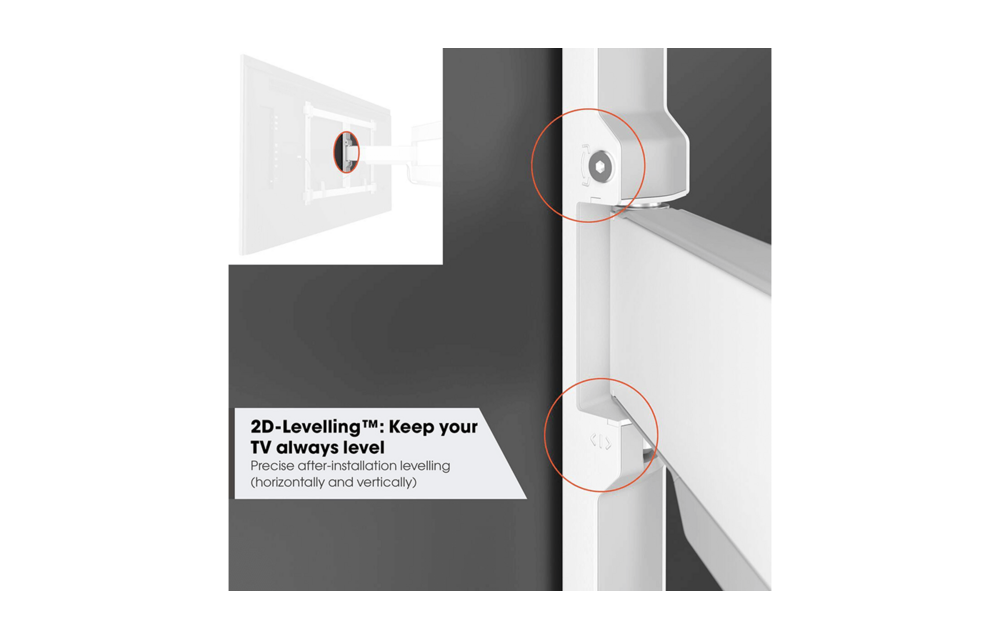 Vogel's TVM 5645 40 -77 inch Wit Draaibare tv-beugel - TV muurbeugel