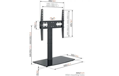 Vogel's MS3085 TV tafelstandaard - TV muurbeugel