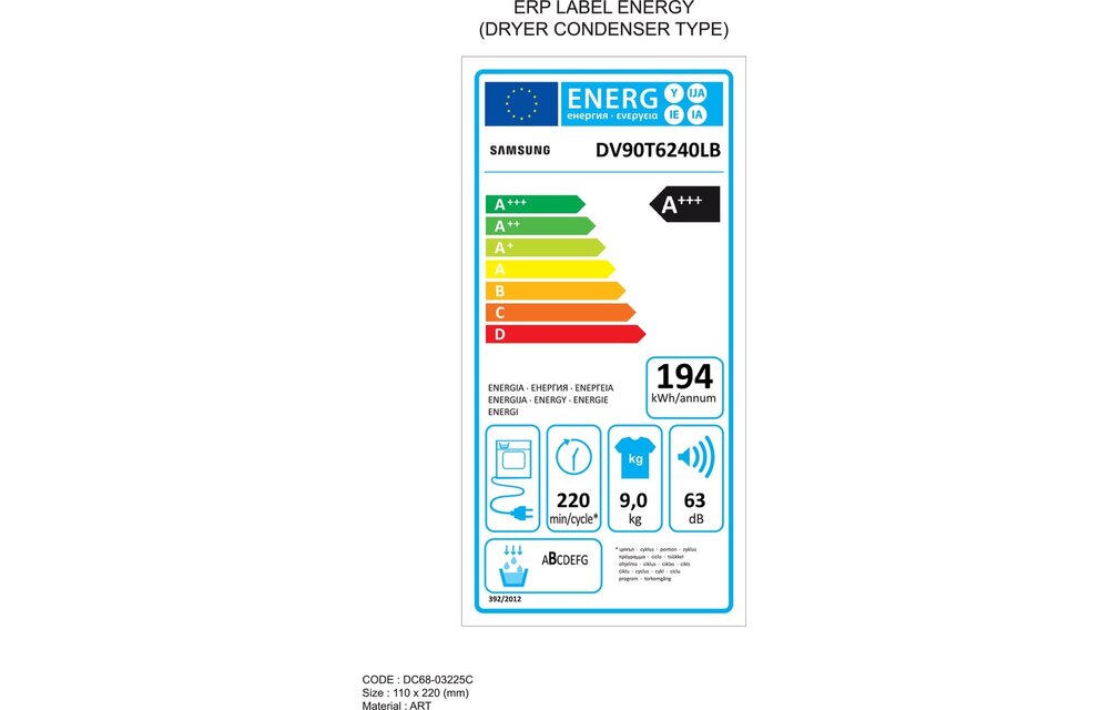 Samsung DV90T6240LB - Warmtepompdroger