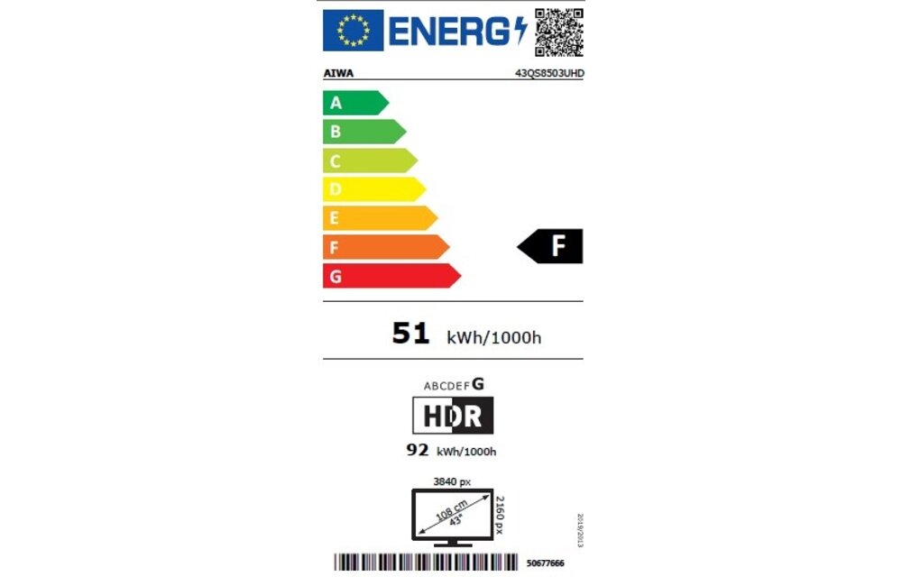 Aiwa 43QS8503UHD - LED TV