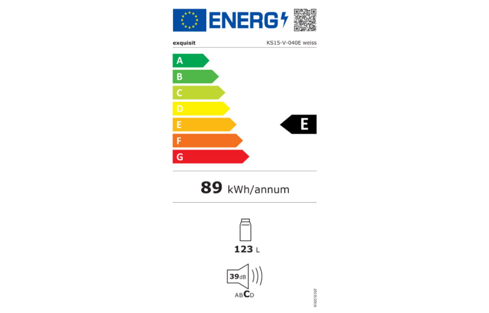 Exquisit KS320-V-H-040E - Vrijstaande koelkast