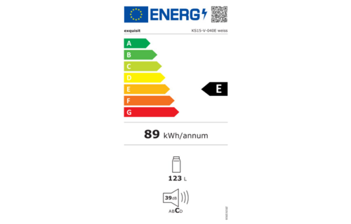 Exquisit KS320-V-H-040E - Vrijstaande koelkast