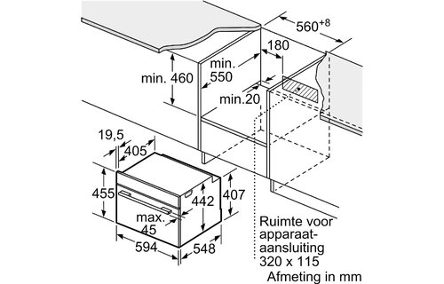 Siemens CM724G1B3 iQ700 extraKlasse - Inbouw oven