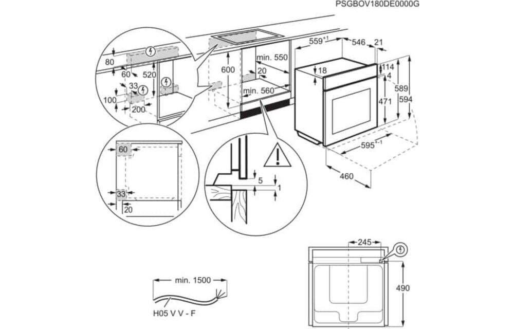 AEG BPE535E70B - Inbouw oven