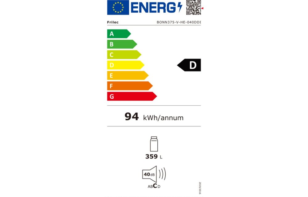 Frilec BONN375-V-HE-040DDI - Vrijstaande koelkast