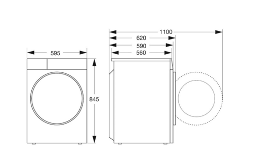 Hisense WF5S1043BW - Wasmachine