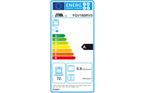 ETNA FGV160RVS - Elektrisch fornuis