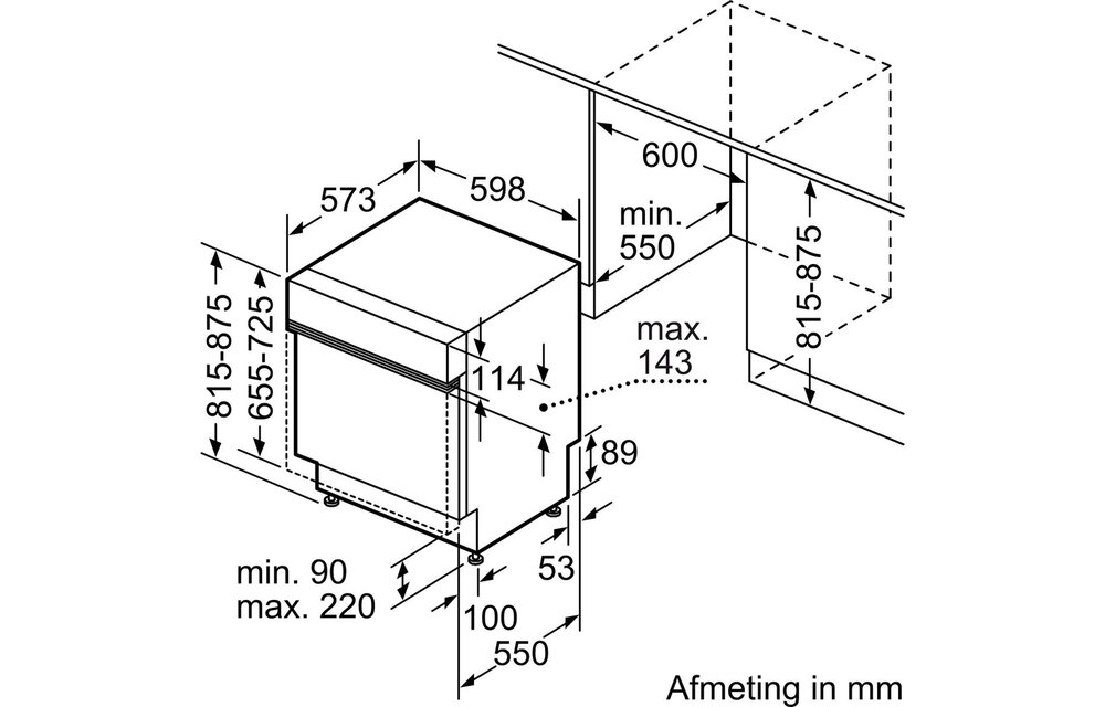 Bosch SMI4HTS00E - Inbouw vaatwasser