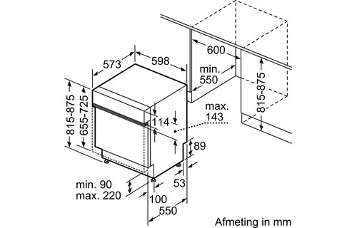 Bosch SMI4HTS00E - Inbouw vaatwasser
