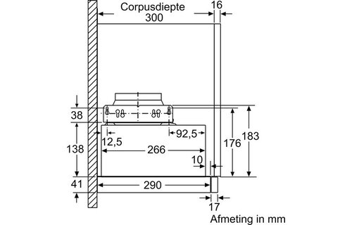 Bosch DFM064W54 - Vlakscherm afzuigkap