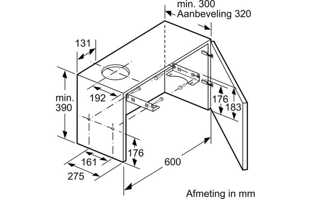 Bosch DFM064W54 - Vlakscherm afzuigkap