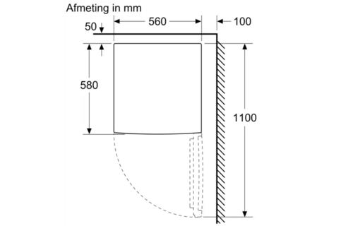 Bosch KTL15NWEA - Tafelmodel koelkast