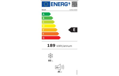 Bosch GUN21ADE0 Serie 6 - Inbouw vriezer