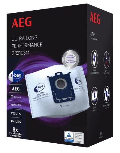 AEG GR210SM S-Bag Ultra 8 stuks - Stofzuigerzakken