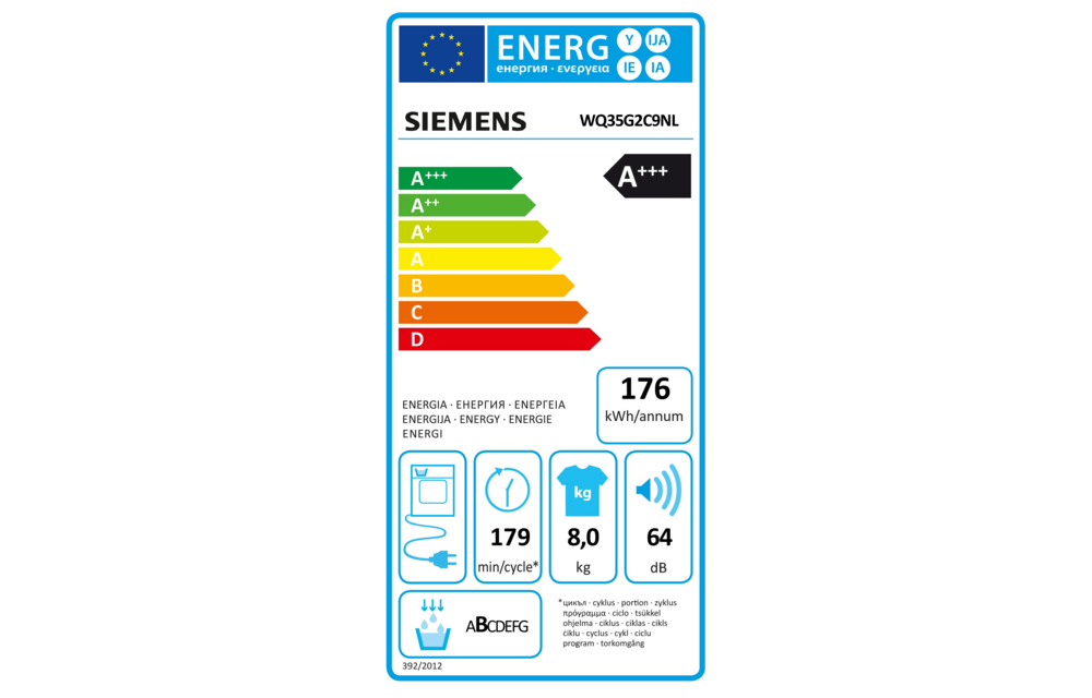 Siemens WQ35G2C9NL iQ500 extraKlasse - Warmtepompdroger