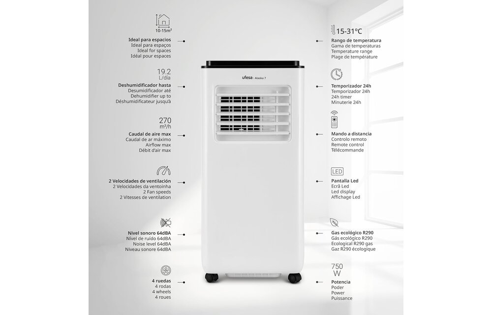 Ufesa Alaska 7 - Mobiele airco