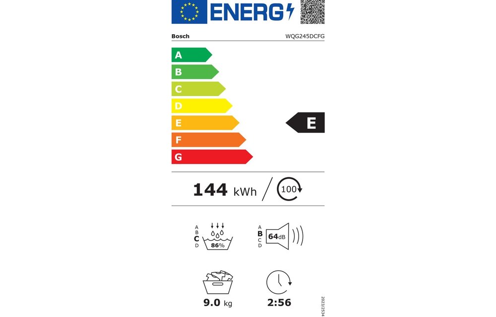 Bosch Serie 6 WQG245DCFG  - Warmtepompdroger