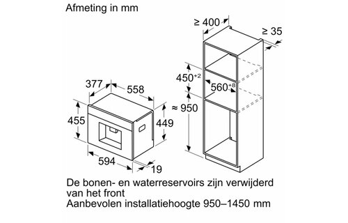 Siemens CT718L1B0 - Inbouw koffiemachine