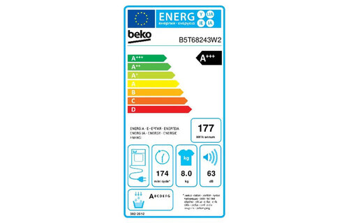 Beko B5T68243W2 Selective - Warmtepompdroger